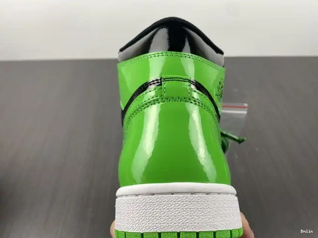 Bmlin Pine Jordan Green 1 OG High 555088-030 Air 0528